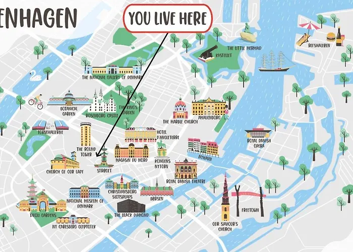 Апартаменты Large 4 Bedroom With Balcony & Bathtub In Cph