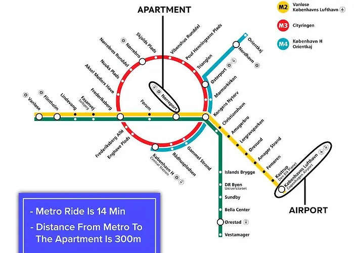 Апартаменты Large 4 Bedroom With Balcony & Bathtub In Cph Копенгаген